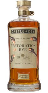 Castle & Key Single Barrel Restoration Eureka Whiskey Club Rye DSP-KY-18 750 ML