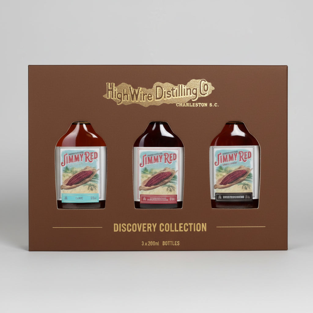 High Wire Distilling Co Jimmy Red Discovery Collection 3 Pack Gift Set 100 ml