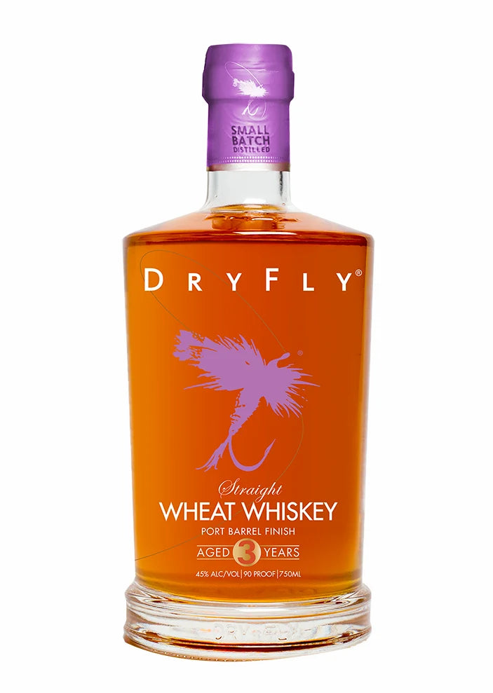 Dry Fly Straight Wheat Whisky PORT BARREL FINISH 3 year 750 ml