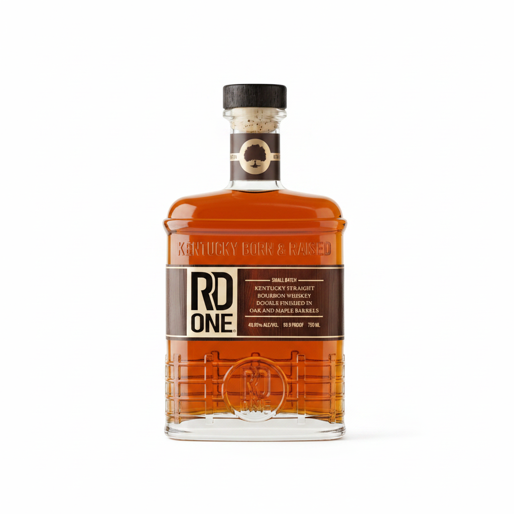 RD One Small Batch Kentucky Straight Bourbon Double Oak and Maple Barrels 750 ML