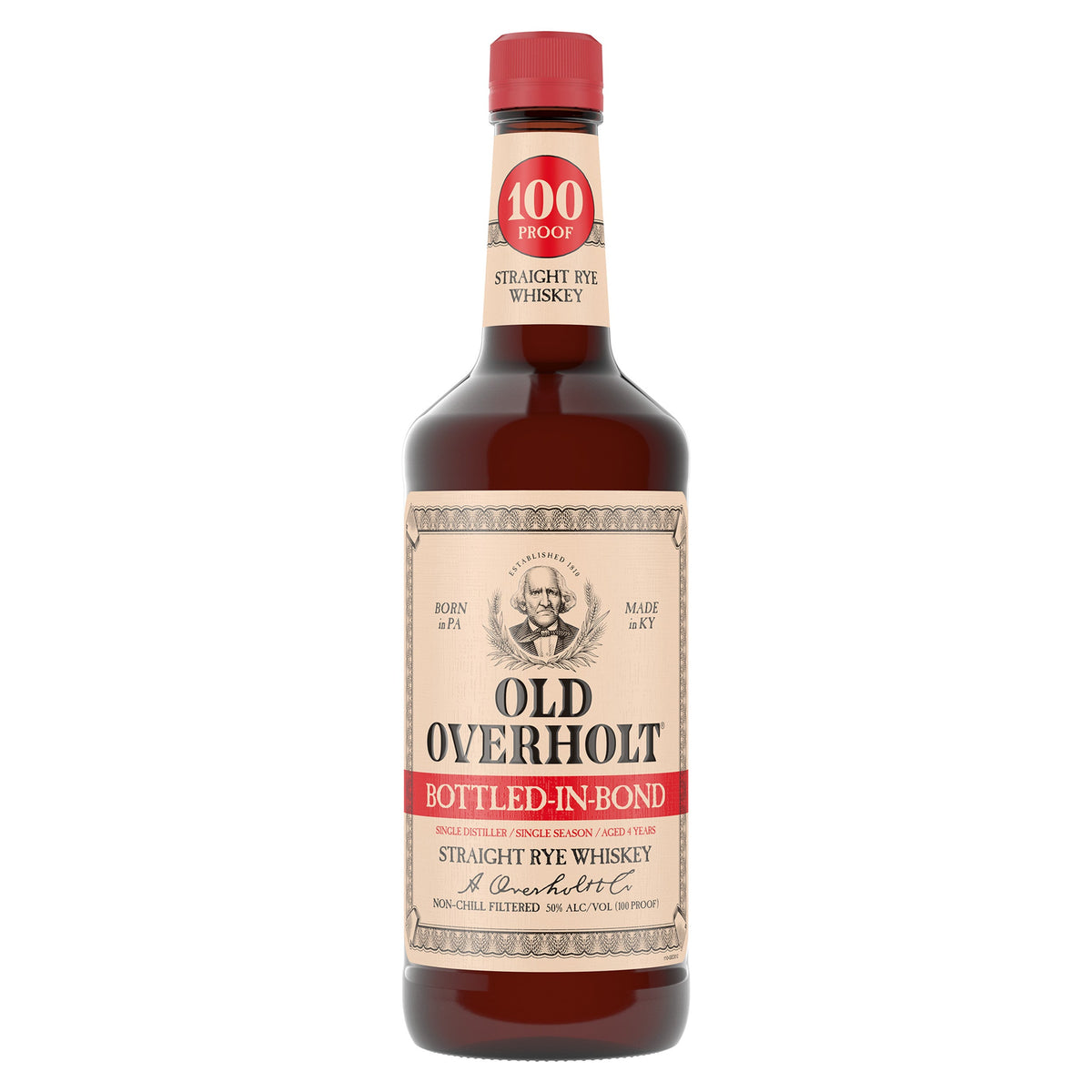 Old Overholt Bottled in Bond Straight Rye Whiskey 100 Proof 750 ml