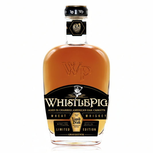 WhistlePig X Liquid Death Gravestock Wheat Whiskey 750ml