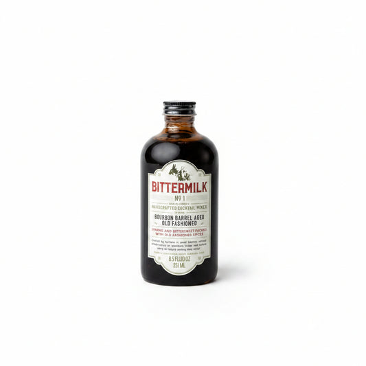 Bittermilk Bourbon Barrell Aged Old Fashion Cocktail Mixer 8.5 oz