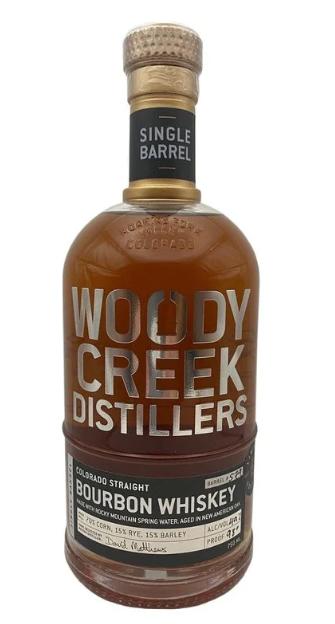 Woody Creek Distillers Single Barrel Colorado Straight Bourbon Whiskey (Batch 579) 750 ml