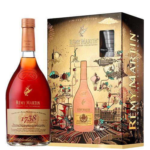 Remy Martin Limited Edition 1738 Accord Royal Cognac w/Jigger Vap 700ml