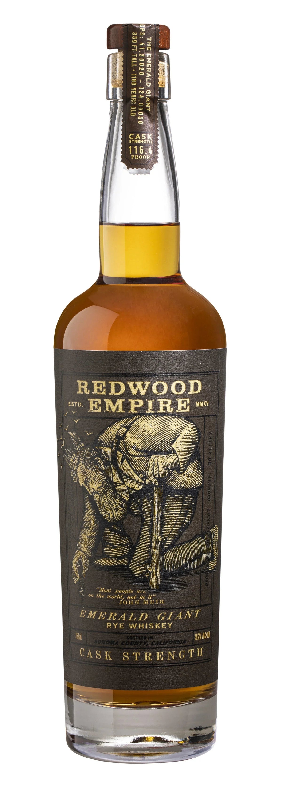 Redwood Empire Emerald Giant Rye Cask Strength 750 ml