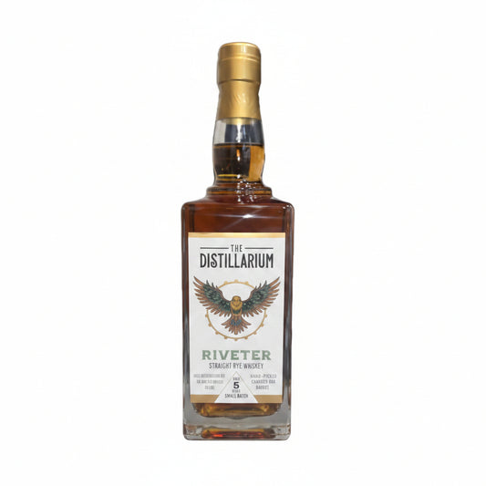 The Distillarium Riveter Straight Rye Whiskey Small Batch 5 year 750 ML