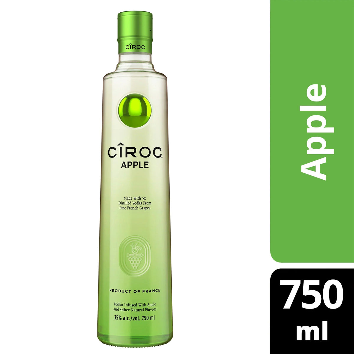 Ciroc Green Apple Vodka 750ml - Captain Caskwell