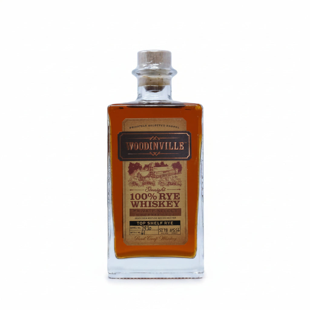 Top Shelf Woodinville Rye Single Barrel Cask Strength Barrel 7930 750ml