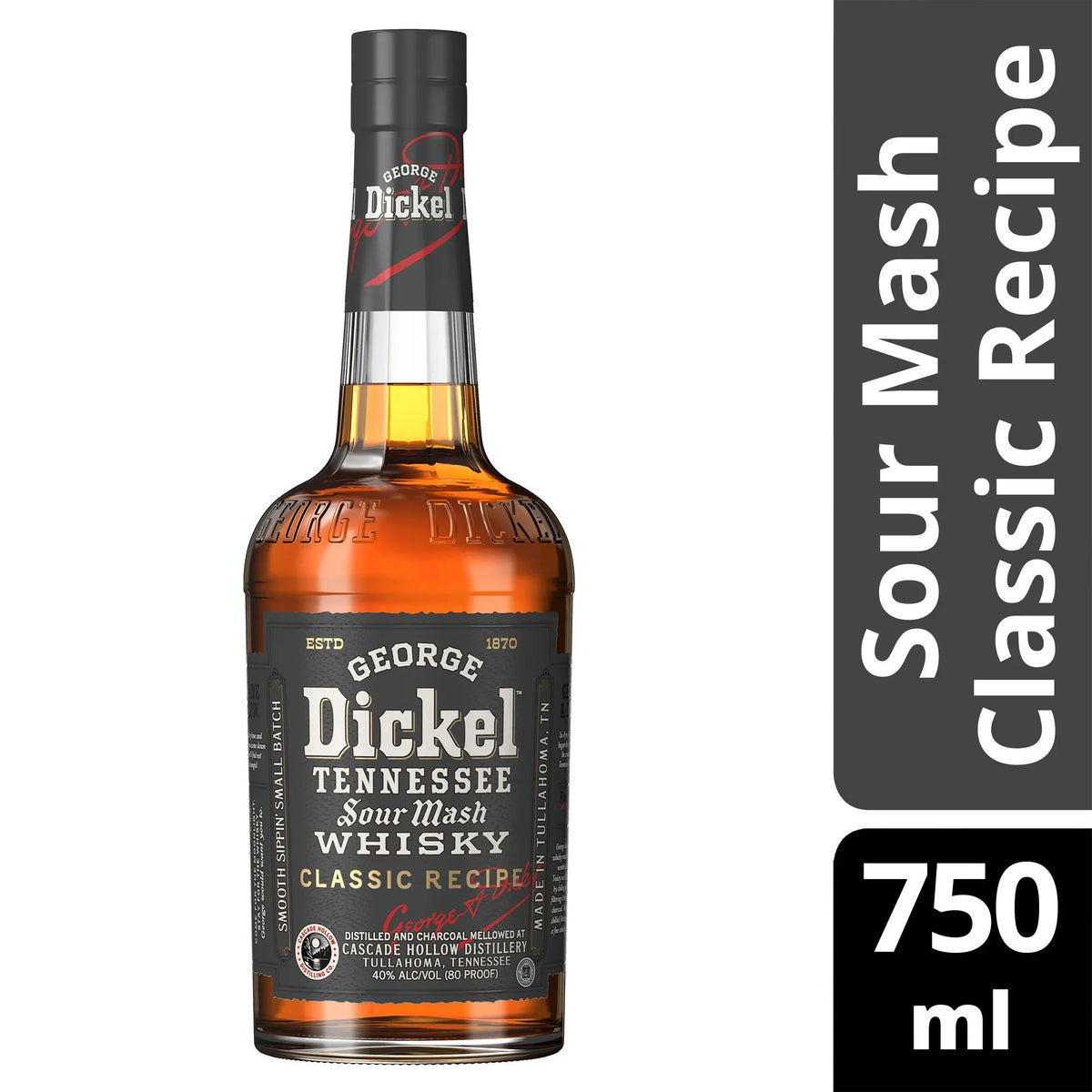 George Dickel Tennessee Whiskey Classic Recipe 750ml - Captain Caskwell