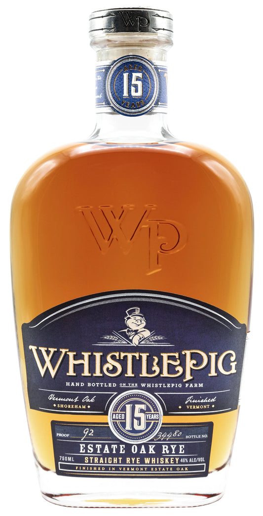 WhistlePig Estate Oak Rye 15 Year 750 ml (Bourbon Enthusiast) - Captain Caskwell