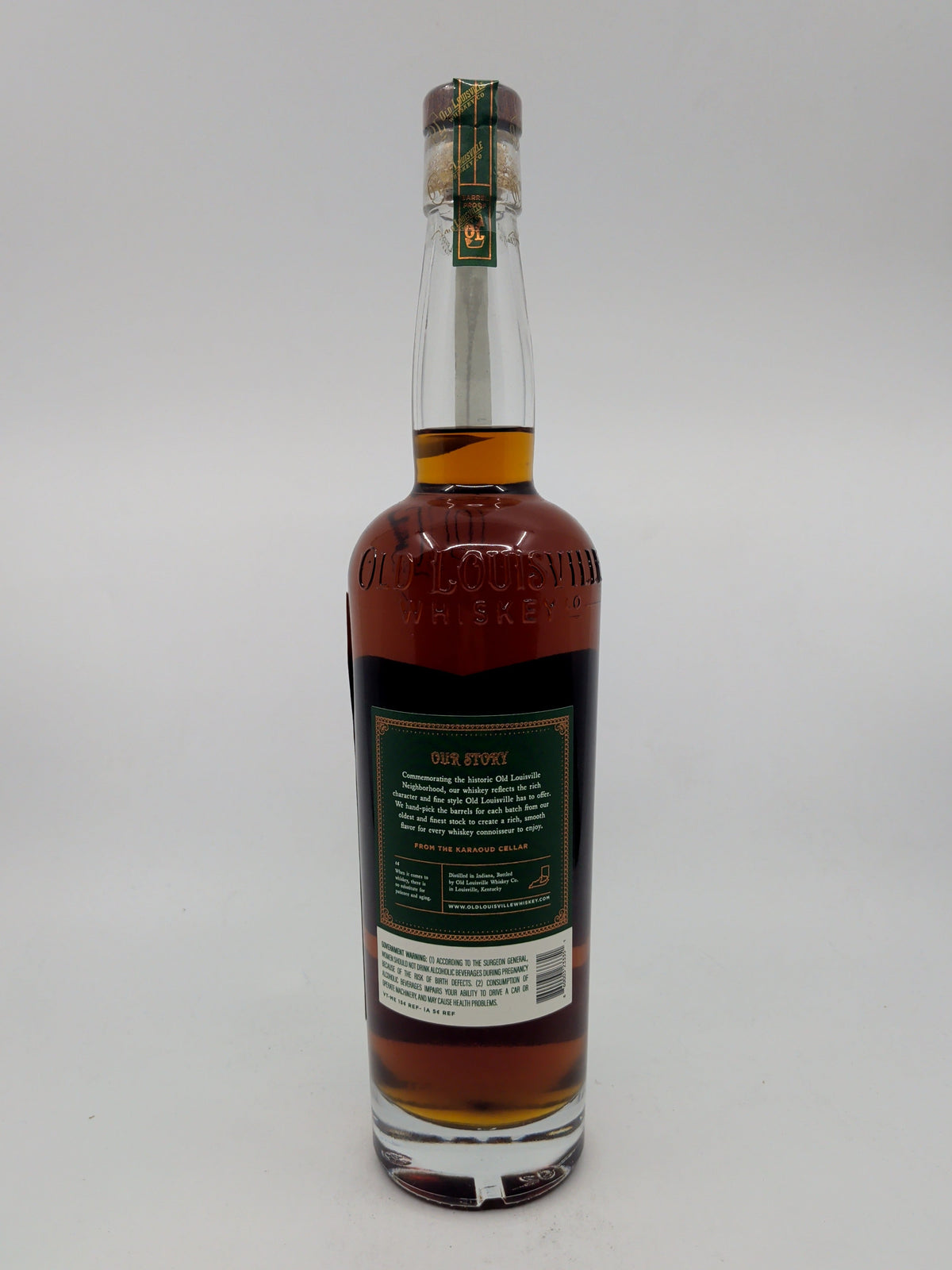 Old Louisville Straight Rye Whiskey Uncut Batch #Kitsap 8 year 750 ML