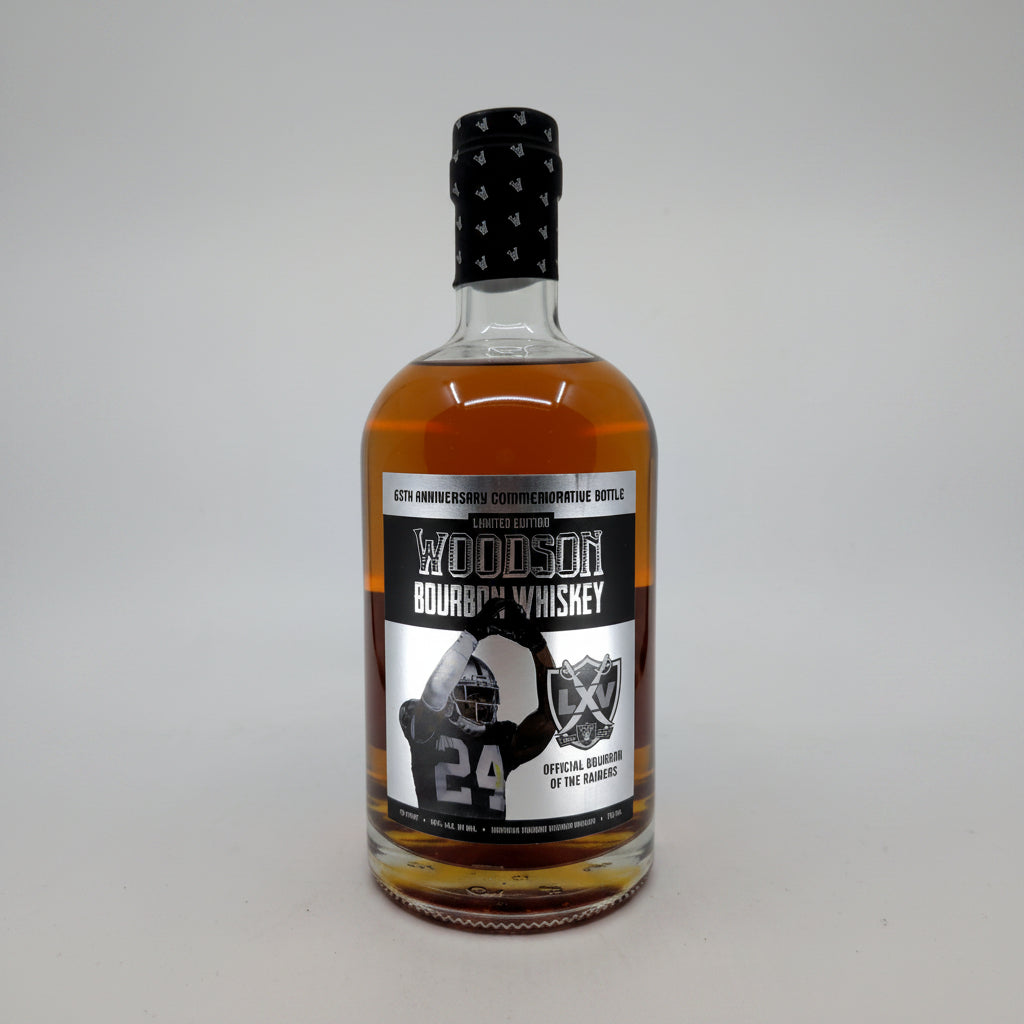 Woodson Whisky 65th Anniversary Limited Edition Charles Woodson Raiders 3 year 750 ML